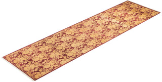 Traditional Mogul Red Wool Runner 2' 8" x 10' 1" - Solo Rugs