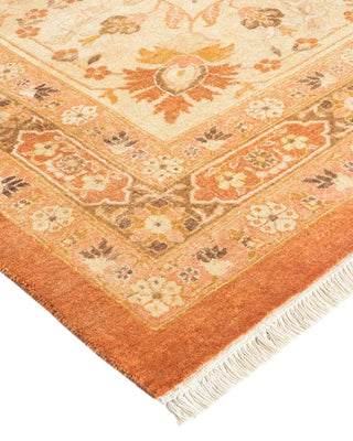 Traditional Mogul Brown Wool Area Rug 12' 1" x 17' 5" - Solo Rugs