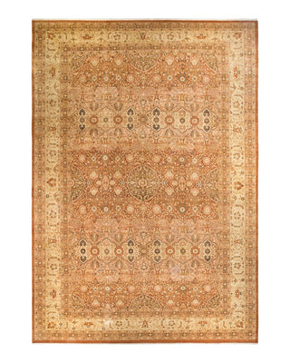 Traditional Mogul Brown Wool Area Rug 12' 1" x 17' 5" - Solo Rugs