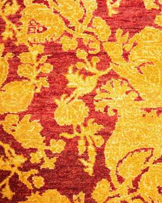 Traditional Mogul Red Wool Area Rug 4' 8" x 6' 10" - Solo Rugs