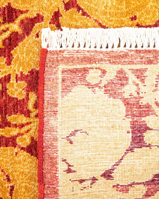 Traditional Mogul Red Wool Area Rug 4' 8" x 6' 10" - Solo Rugs
