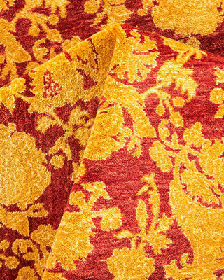 Traditional Mogul Red Wool Area Rug 4' 8" x 6' 10" - Solo Rugs