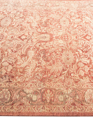 Traditional Mogul Pink Wool Area Rug 4' 3" x 6' 1" - Solo Rugs