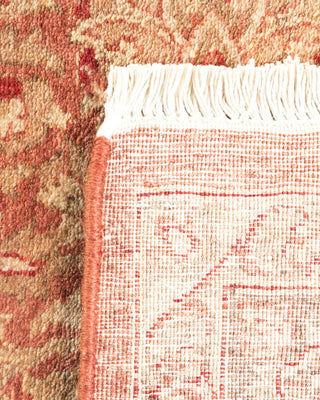 Traditional Mogul Pink Wool Area Rug 4' 3" x 6' 1" - Solo Rugs