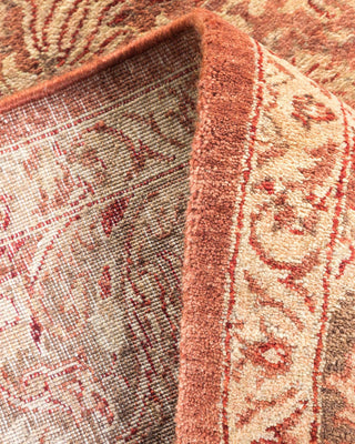 Traditional Mogul Pink Wool Area Rug 4' 3" x 6' 1" - Solo Rugs