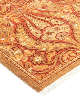 Traditional Mogul Yellow Wool Runner 2' 8" x 13' 6" - Solo Rugs