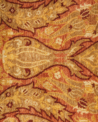Traditional Mogul Yellow Wool Runner 2' 8" x 13' 6" - Solo Rugs