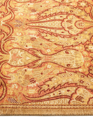 Traditional Mogul Yellow Wool Runner 2' 8" x 13' 6" - Solo Rugs