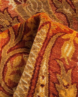 Traditional Mogul Yellow Wool Runner 2' 8" x 13' 6" - Solo Rugs