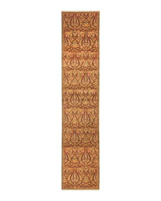 Traditional Mogul Yellow Wool Runner 2' 8" x 13' 6" - Solo Rugs