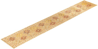 Traditional Mogul Ivory Wool Runner 2' 7" x 16' 10" - Solo Rugs
