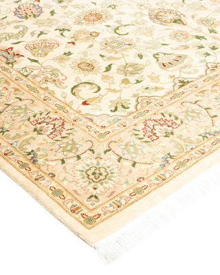 Traditional Mogul Ivory Wool Area Rug 4' 3" x 6' 2" - Solo Rugs