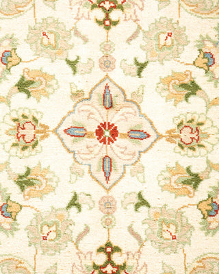 Traditional Mogul Ivory Wool Area Rug 4' 3" x 6' 2" - Solo Rugs