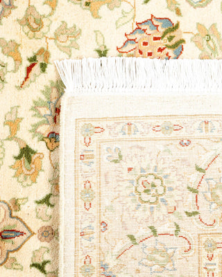 Traditional Mogul Ivory Wool Area Rug 4' 3" x 6' 2" - Solo Rugs