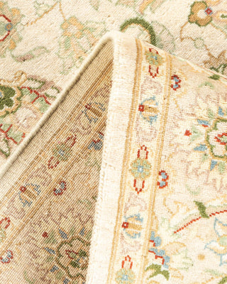 Traditional Mogul Ivory Wool Area Rug 4' 3" x 6' 2" - Solo Rugs