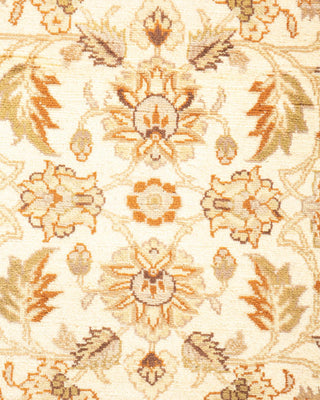 Traditional Mogul Ivory Wool Area Rug 3' 2" x 5' 3" - Solo Rugs