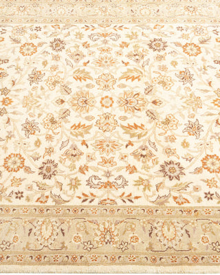 Traditional Mogul Ivory Wool Area Rug 3' 2" x 5' 3" - Solo Rugs