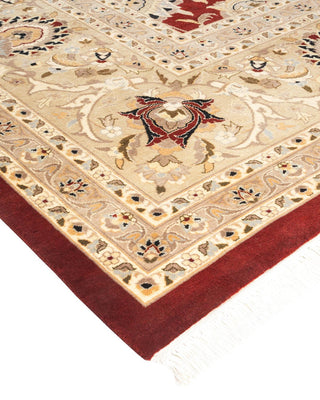 Traditional Mogul Red Wool Area Rug 12' 0" x 14' 8" - Solo Rugs