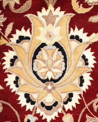 Traditional Mogul Red Wool Area Rug 12' 0" x 14' 8" - Solo Rugs