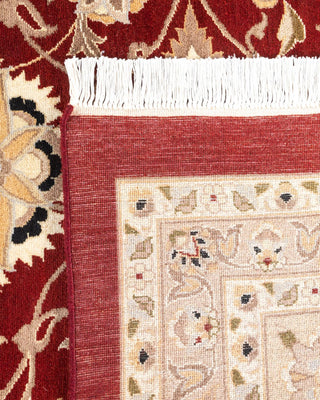 Traditional Mogul Red Wool Area Rug 12' 0" x 14' 8" - Solo Rugs