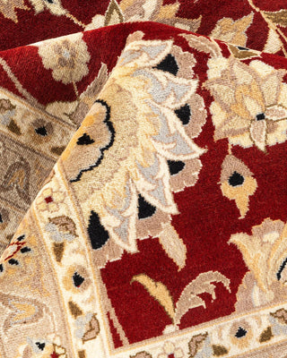 Traditional Mogul Red Wool Area Rug 12' 0" x 14' 8" - Solo Rugs