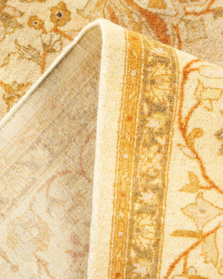Traditional Mogul Ivory Wool Area Rug 6' 0" x 8' 9" - Solo Rugs