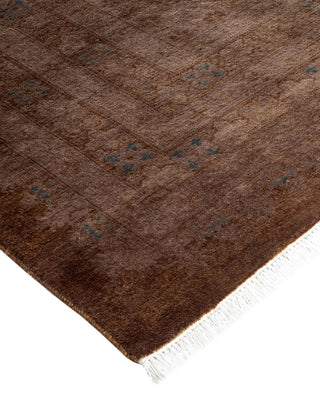 Fine Vibrance, One-of-a-Kind Handmade Area Rug - Brown, 15' 6" x 12' 6" - Solo Rugs