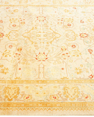 Traditional Mogul Ivory Wool Runner 4' 2" x 12' 4" - Solo Rugs