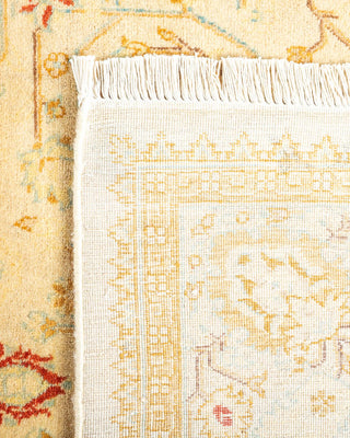 Traditional Mogul Ivory Wool Runner 4' 2" x 12' 4" - Solo Rugs