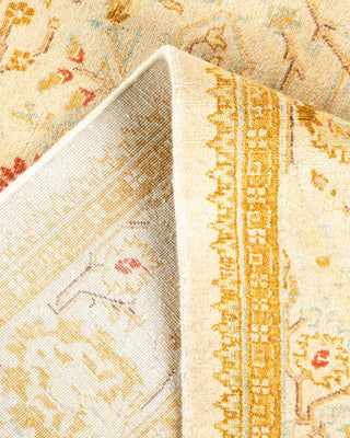 Traditional Mogul Ivory Wool Runner 4' 2" x 12' 4" - Solo Rugs
