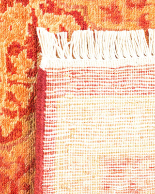 Traditional Mogul Orange Wool Area Rug 4' 1" x 6' 6" - Solo Rugs