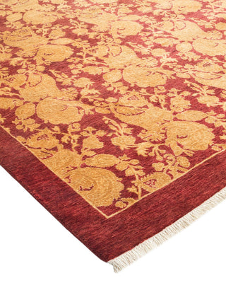 Traditional Mogul Red Wool Area Rug 4' 2" x 6' 1" - Solo Rugs