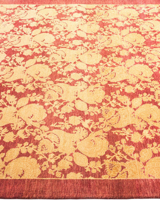 Traditional Mogul Red Wool Area Rug 4' 2" x 6' 1" - Solo Rugs