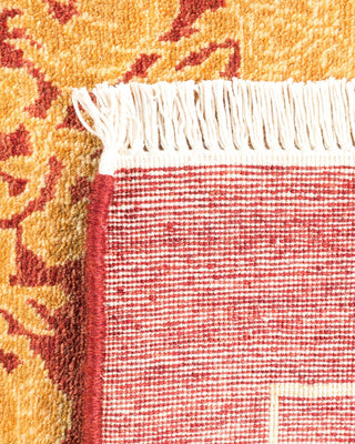 Traditional Mogul Red Wool Area Rug 4' 2" x 6' 1" - Solo Rugs
