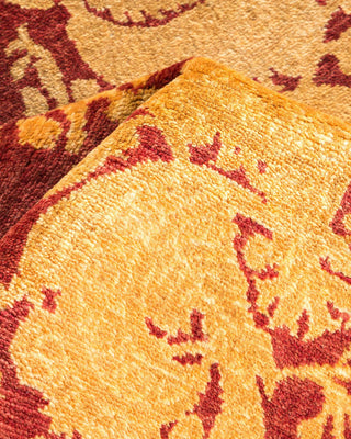 Traditional Mogul Red Wool Area Rug 4' 2" x 6' 1" - Solo Rugs