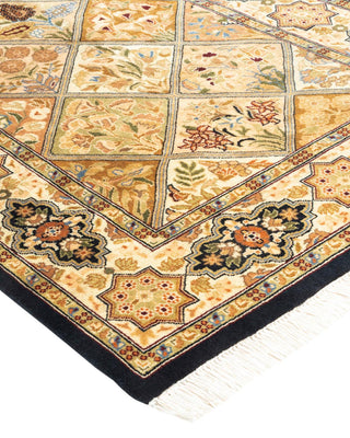 Traditional Mogul Brown Wool Area Rug 2' 8" x 4' 2" - Solo Rugs
