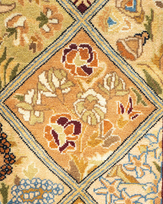 Traditional Mogul Brown Wool Area Rug 2' 8" x 4' 2" - Solo Rugs