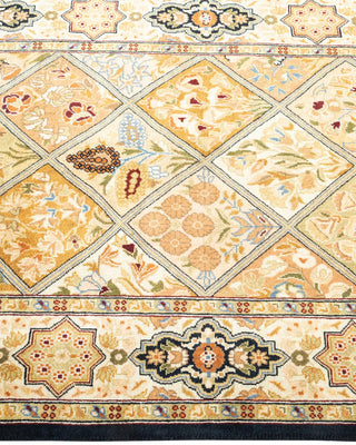 Traditional Mogul Brown Wool Area Rug 2' 8" x 4' 2" - Solo Rugs