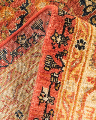 Traditional Mogul Pink Wool Area Rug 12' 3" x 17' 6" - Solo Rugs