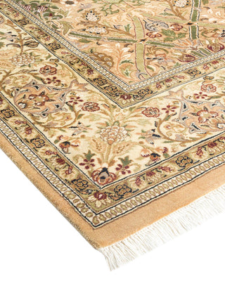Traditional Mogul Yellow Wool Runner 6' 1" x 13' 7" - Solo Rugs