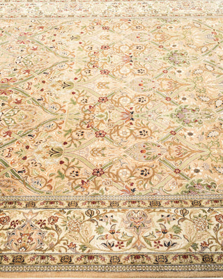 Traditional Mogul Yellow Wool Runner 6' 1" x 13' 7" - Solo Rugs