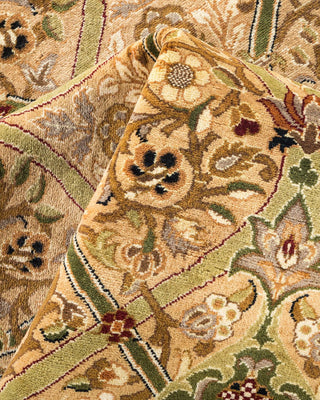 Traditional Mogul Yellow Wool Runner 6' 1" x 13' 7" - Solo Rugs