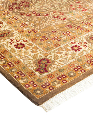 Traditional Mogul Brown Wool Runner 6' 3" x 12' 2" - Solo Rugs