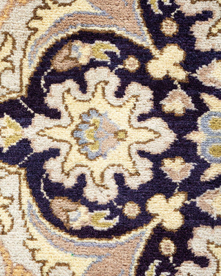 Traditional Mogul Ivory Wool Area Rug 6' 2" x 9' 2" - Solo Rugs