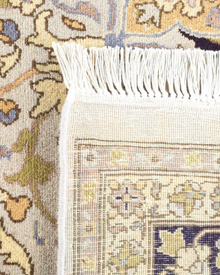 Traditional Mogul Ivory Wool Area Rug 6' 2" x 9' 2" - Solo Rugs