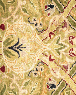 Traditional Mogul Green Wool Runner 5' 2" x 10' 4" - Solo Rugs