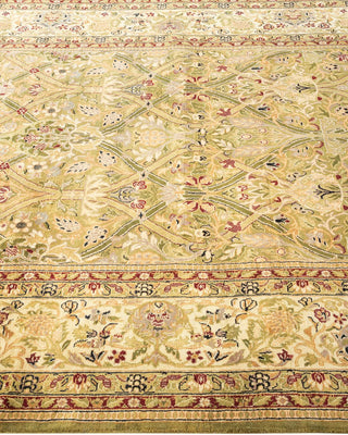 Traditional Mogul Green Wool Runner 5' 2" x 10' 4" - Solo Rugs
