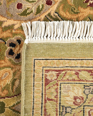 Traditional Mogul Green Wool Runner 5' 2" x 10' 4" - Solo Rugs