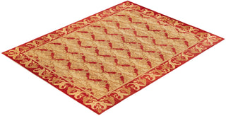 Contemporary Arts & Crafts Green Wool Area Rug 8' 10" x 12' 1" - Solo Rugs
