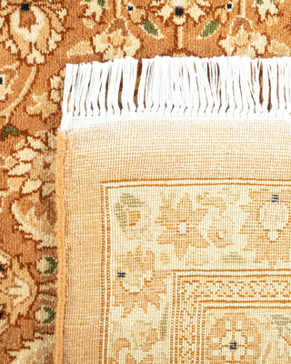 Traditional Mogul Yellow Wool Area Rug 8' 2" x 10' 5" - Solo Rugs